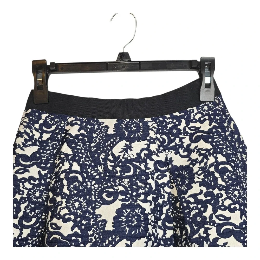 Anthropologie Sachin Babi Blue White Floral Skirt High-Low‎ Blue & White Size 4P